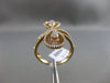 ESTATE LARGE .59CT ROUND DIAMOND 18KT ROSE GOLD 3D OPEN FILIGREE INFINITY RING