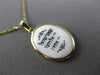 ESTATE 14KT YELLOW GOLD DOUBLE SIDED SHEMA ISRAEL 10 COMMANDMENTS PENDANT CHAIN