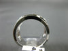 ANTIQUE WIDE .74CT DIAMOND 14KT WHITE GOLD 3D ROUND SQUARE LINK FUN RING #15742