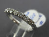 ESTATE .51CT ROUND DIAMOND 14KT WHITE GOLD 3D CLASSIC 7 STONE ANNIVERSARY RING