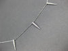 ESTATE .15CT DIAMOND 14KT WHITE GOLD 3D CLASSIC BY THE YARD SPIKY FUN NECKLACE