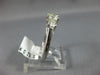 ESTATE .92CT DIAMOND 14KT WHITE GOLD 3D 3 STONE ROUND LUCIDA ENGAGEMENT RING