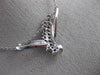 ESTATE .52CT ROUND CUT DIAMOND 14KT WHITE GOLD V SHAPE FLOATING PENDANT #11949