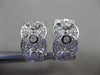 ESTATE WIDE 1.0CT ROUND DIAMOND 18KT WHITE GOLD 3D ETOILE BEZEL CLIP ON EARRINGS