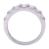 ESTATE .69CT DIAMOND 18KT WHITE GOLD 3D CLASSIC SEMI ETERNITY ANNIVERSARY RING
