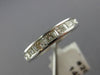 ESTATE .60CT MULTI CUT DIAMOND 14KT WHITE GOLD CHANNEL ANNIVERSARY RING #20172