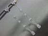 ESTATE .18CT DIAMOND 18KT WHITE GOLD 3D HEART ETOILE TEAR DROP HANGING EARRINGS
