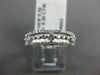 ESTATE .50CT DIAMOND 14K WHITE GOLD 3D THREE ROW ETOILE WEDDING ANNIVERSARY RING