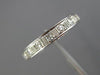 ESTATE .18CT OLD MINE DIAMOND 18KT WHITE GOLD FILIGREE ANNIVERSARY RING #26202