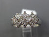 ESTATE .79CT DIAMOND 14KT WHITE GOLD PRINCESS INVISIBLE WEDDING ANNIVERSARY RING