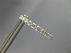 ESTATE 1.0CT DIAMOND 14K WHITE GOLD 3D SHARE PRONG HOOP EARRINGS