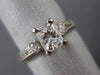 ESTATE 1.17CT DIAMOND PLATINUM 3D CLASSIC FILIGREE ENGAGEMENT LOVE RING #18702