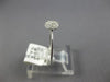 ESTATE .20CT ROUND CUT DIAMOND 18KT WHITE GOLD 3D CLASSIC PAVE CLUSTER LOVE RING