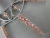 ESTATE LARGE GIA 19.52CT WHITE & PINK DIAMOND 18KT 2 TONE GOLD ETERNITY NECKLACE