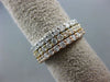 ESTATE WIDE 2.7CT DIAMOND 14K TRI COLOR GOLD ETERNITY STACKABLE ANNIVERSARY RING