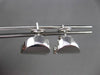 ESTATE LARGE 18KT WHITE GOLD MARINA B HEART LOVE KNOT CLIP ON EARRINGS BEAUTIFUL