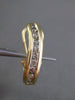 ESTATE .56CT ROUND DIAMOND 14KT YELLOW GOLD 3D ELONGATED WAVE CLIP ON EARRINGS