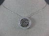 ESTATE .20CT DIAMOND 14KT WHITE GOLD 3D ROUND SHEMA YISRAEL FLOATING PENDANT