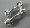 ESTATE LARGE PENHALIGON 925 SILVER 3D DOUBLE SIDED LOVE KNOT CUFF LINKS #24912