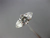 LARGE GIA CERTIFIED 2.27CT ROUND & TRILLION DIAMOND PLATINUM 3D ENGAGEMENT RING
