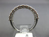 ESTATE 1.50CT ROUND CUT DIAMOND 14KT WHITE GOLD 2 ROW WEDDING ANNIVERSARY RING