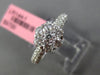 ESTATE 1.15CT ROUND PRINCESS DIAMOND 18KT WHITE GOLD CLUSTER FLOWER FUN RING F/G