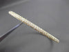 ESTATE 1.71CT DIAMOND 14KT YELLOW GOLD 3mm CLASSIC THREE ROW PAVE BANGLE F/G VS