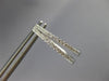 ESTATE .25CT DIAMOND 14KT WHITE GOLD 3D TWO ROW TRIANGULAR OVAL HOOP EARRINGS