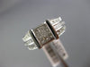 WIDE .80CT ROUND & PRINCESS DIAMOND 14K WHITE GOLD 3D INVISIBLE SQUARE LOVE RING
