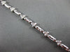 ESTATE .33CT DIAMOND 18KT WHITE GOLD 3D ETOILE TRIANGULAR LOVE TENNIS BRACELET