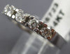 ESTATE .46CT DIAMOND 14KT WHITE GOLD FILIGREE FIVE STONE ANNIVERSARY RING #5723