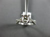 ESTATE .33CT DIAMOND 14KT WHITE GOLD 3D OVAL INFINITY SEMI MOUNT ENGAGEMENT RING