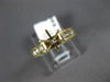 ESTATE .40CT DIAMOND 14KT 2 TONE GOLD 7 STONE SEMI MOUNT ENGAGEMENT RING #16503
