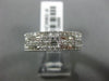 ESTATE WIDE 2.72CT DIAMOND 18KT WHITE GOLD MULTI ROW ETERNITY ANNIVERSARY RING