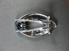 ESTATE LARGE 1.84CT DIAMOND & MULTI COLOR GEM & PEARL 14K WHITE GOLD 3D EARRINGS