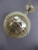 ESTATE EXTRA LARGE 14K YELLOW GOLD CLASSIC HANDCRAFTED ROYAL GLOBE PENDANT 26185