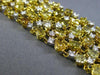 ESTATE LARGE 27.13CT MULTI COLOR DIAMOND 18K 2 TONE GOLD CLUSTER TENNIS BRACELET