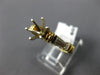 ESTATE .70CT DIAMOND 14KT 2 TONE GOLD BAGUETTE SEMI MOUNT ENGAGEMENT RING #22409