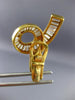 ESTATE EXTRA LARGE 5.10CT BAGUETTE DIAMOND 18KT YELLOW GOLD 3D CLIP ON EARRINGS