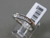 ESTATE .20CT BAGUETTE DIAMOND 14KT WHITE GOLD 3D WAVE WEDDING ANNIVERSARY RING