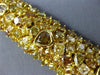 ESTATE EXTRA LARGE GIA 36.27CT FANCY INTENSE MULTI DIAMOND 18KT GOLD 3D BRACELET