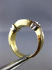 ESTATE .60CT DIAMOND 14KT WHITE & YELLOW GOLD 3D WEDDING ANNIVERSARY RING #1001