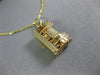 ANTIQUE 14KT YELLOW GOLD 3D CLASSIC SAN FRANCISCO TROLLEY CAR PENDANT #26312