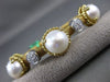 LARGE .55CT DIAMOND & AAA SOUTH SEA PEARL 18K TWO TONE GOLD 3D BANGLE BRACELET