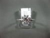 ANTIQUE .40CT OLD MINE DIAMOND 14KT WHITE GOLD 3D FLOWER ENGAGEMENT RING #21122