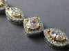 ESTATE LARGE 16.9CT WHITE & PINK DIAMOND 18KT WHITE & ROS GOLD ETERNITY NECKLACE