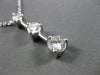 ESTATE LARGE 1.42CT DIAMOND 14KT WHITE GOLD PAST PRESENT FUTURE JOURNEY PENDANT