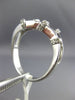 ESTATE .70CT DIAMOND & AAA SAPPHIRE 14KT WHITE GOLD 3D SEMI ETERNITY SNAKE RING