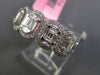 ESTATE LARGE 1.96CT DIAMOND 18KT WHITE GOLD 3D ETERNITY WEDDING ANNIVERSARY RING