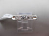 ESTATE .50CT ROUND DIAMOND 14KT WHITE GOLD 5 STONE CHANNEL ANNIVERSARY RING